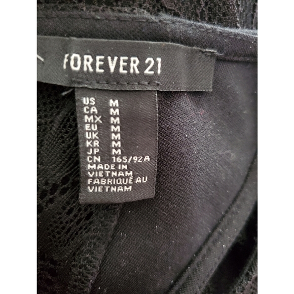 Black Dress, Mini Dress lace back, Size M - Picture 4 of 7